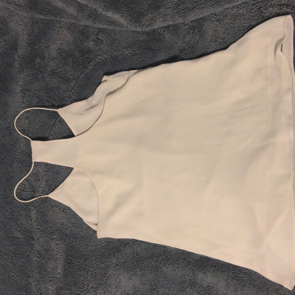 Bone color sleeveless blouse - Picture 2 of 3